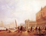 Figures On The Riva Degli Schiavone - 鲁道夫·里特尔·冯·奥特